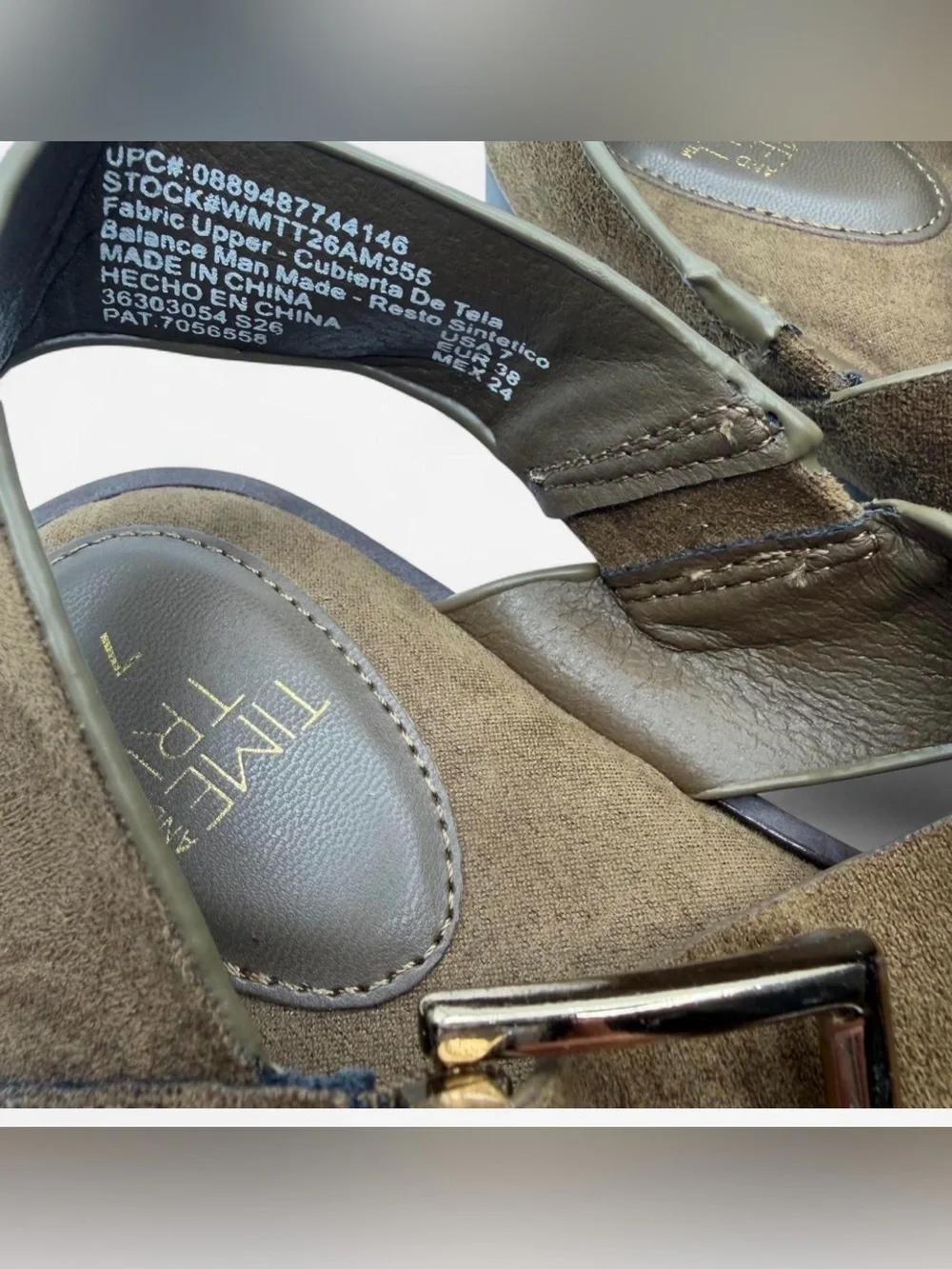 Time and Tru men suede